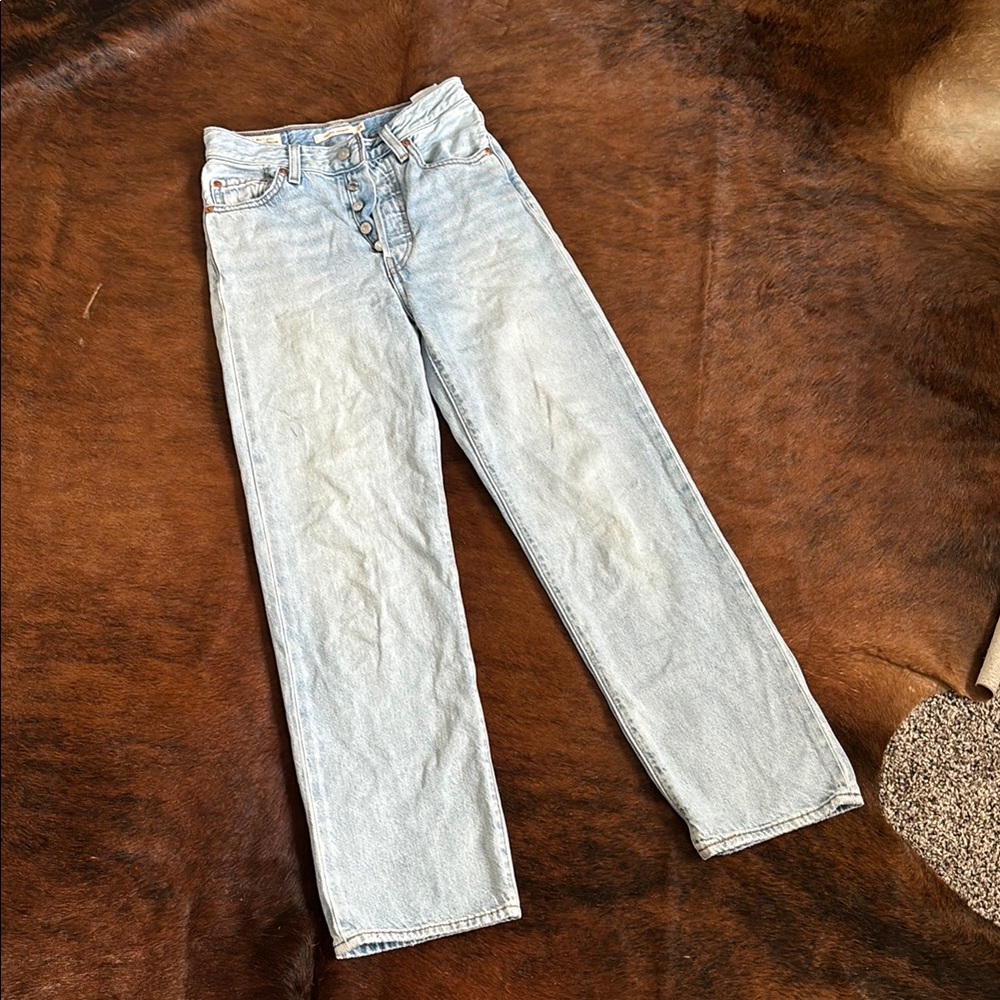 Levi's Blue Straight Leg Jeans Vintage Style